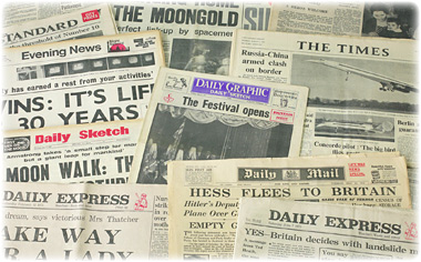 Newspapaers collage